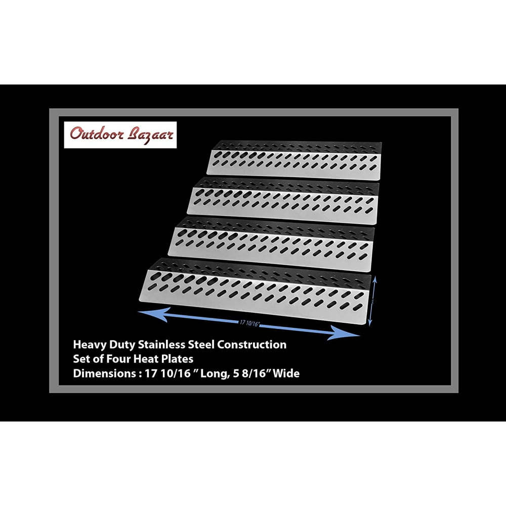 Set of Four Stainless Steel Flame Tamers for Bull BBQ Grills Walmart