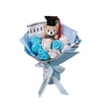 thumbnail image 5 of HaCpiu 2026 Graduation Decor Bear Rose Flower Bouquet, Plush Grad Cap Bear with Artificial Roses, Graduation Season Gift for Classmates, Best Friends, Commencement Keepsake & Grad Gift, 5 of 8
