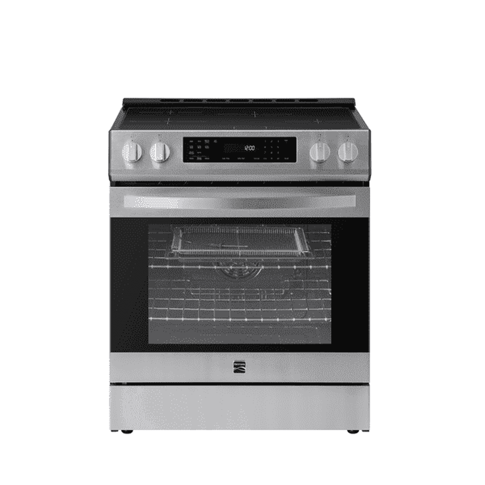 Kenmore 5.6 cu. ft. Front-Control 4 Induction Element Electric Range Stove with Dual Ring Elements, Self-Clean Oven, Precision Set Controls