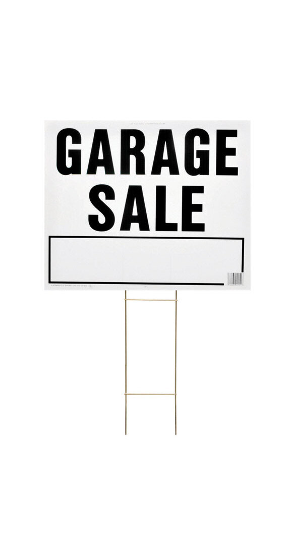 Hy-Ko Corrugated Plastic Sign, Garage Sale LGS-2