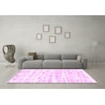 thumbnail image 3 of Ahgly Company Indoor Rectangle Solid Pink Modern Area Rugs, 2' x 4', 3 of 4