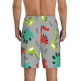 thumbnail image 3 of Fotbe Cute Dinosaur Pajama Shorts for Men, Men's Pajama Bottoms, Sleepwear,Short Pajama Pants-4X-Large, 3 of 9