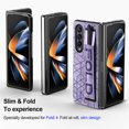 thumbnail image 5 of Galaxy Z Fold 4 Case 5G 2022, [Slim & Lightweight] PU Leather Back Hard PC Cover with Hand Strap S Pen Holder Shockproof Case for Samsung Galaxy Z Fold 4, 5 of 9