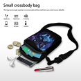 thumbnail image 7 of HELLHERO Cosmic Wolf Women Crossbody Bag with Double Layer Crossbody Bags Stylish Polyester, 7 of 7