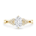 thumbnail image 4 of Rosec Jewels Lab Grown Diamond Ring - Double Band Engagement Ring - 6x8 mm - EF- VS Grade, 10K Yellow Gold, US 5.50, 4 of 8