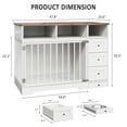 Photo inspiration: Gallery Detail: Towallmark 48 Large Dog Crate Furniture With Storage Shelves 3