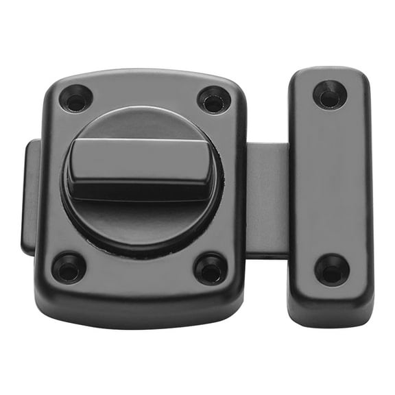 UPKOCH Durable Black Door Lock Latch with Slide Bolt for Screen Doors and French Door Privacy