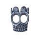 thumbnail image 1 of Anillo esqueleto punk vintage de cuerno hecho a mano Anillos góticos de doble vuelta con cuerno Anillos con calavera Hip hop joyería para motociclistas, 1 of 8