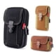 thumbnail image 2 of Bolso de lona para teléfono móvil, con cinturón, vertical, para hombre, multifuncional, tipo bandolera, resistente al desgaste, de lona, 2 of 6
