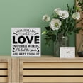thumbnail image 5 of Zomyto 7"x7" Funny Kitchen Wooden Box Sign Desk Decor, Homemade with Love in Other Words Wood Block Sign Home Kitchen Tabletop Shelf Desk Decoration,, 5 of 5