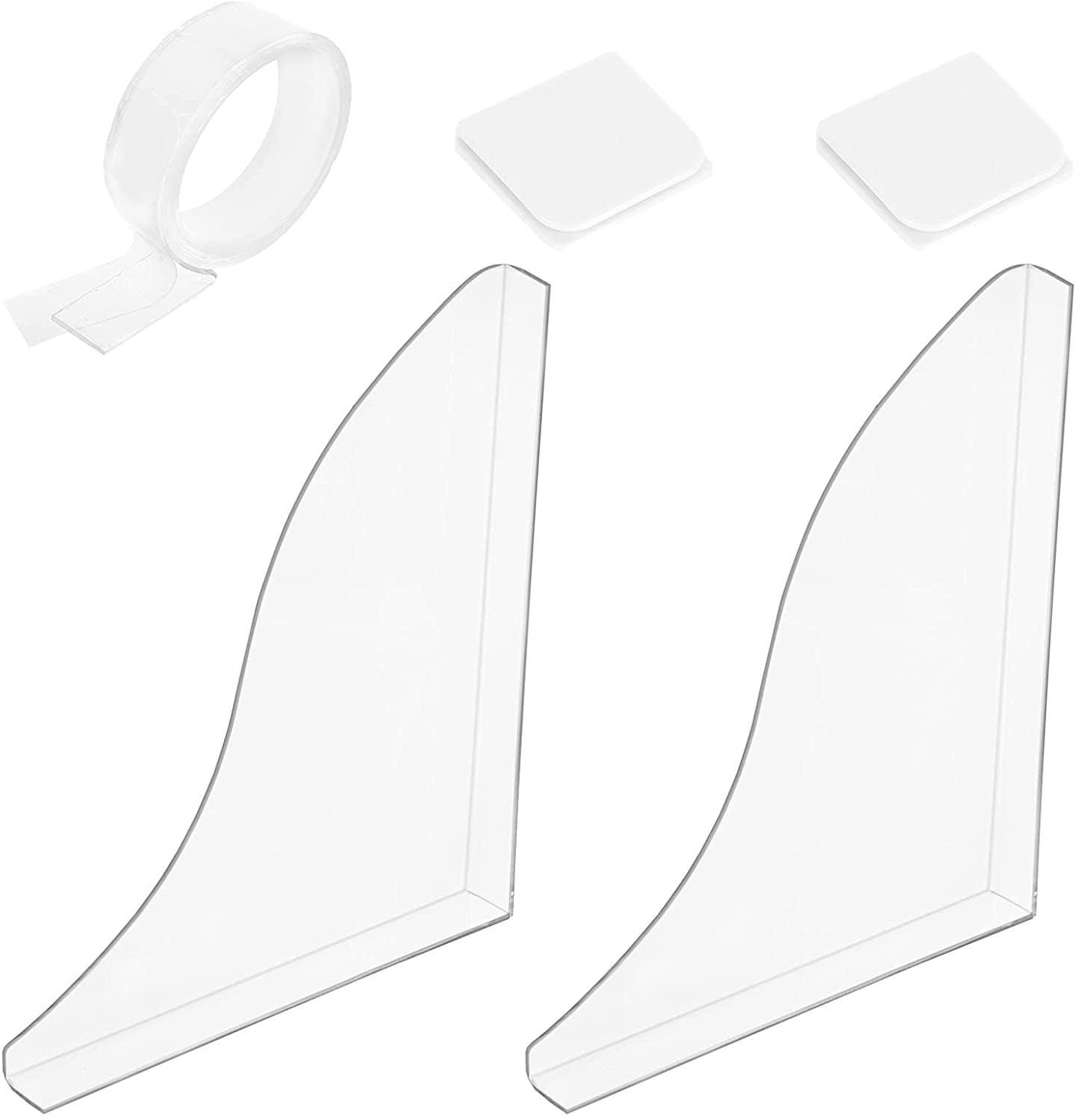 1Bag Acrylic Bathtub Splash Guards Shower Splash Guard with Plastic