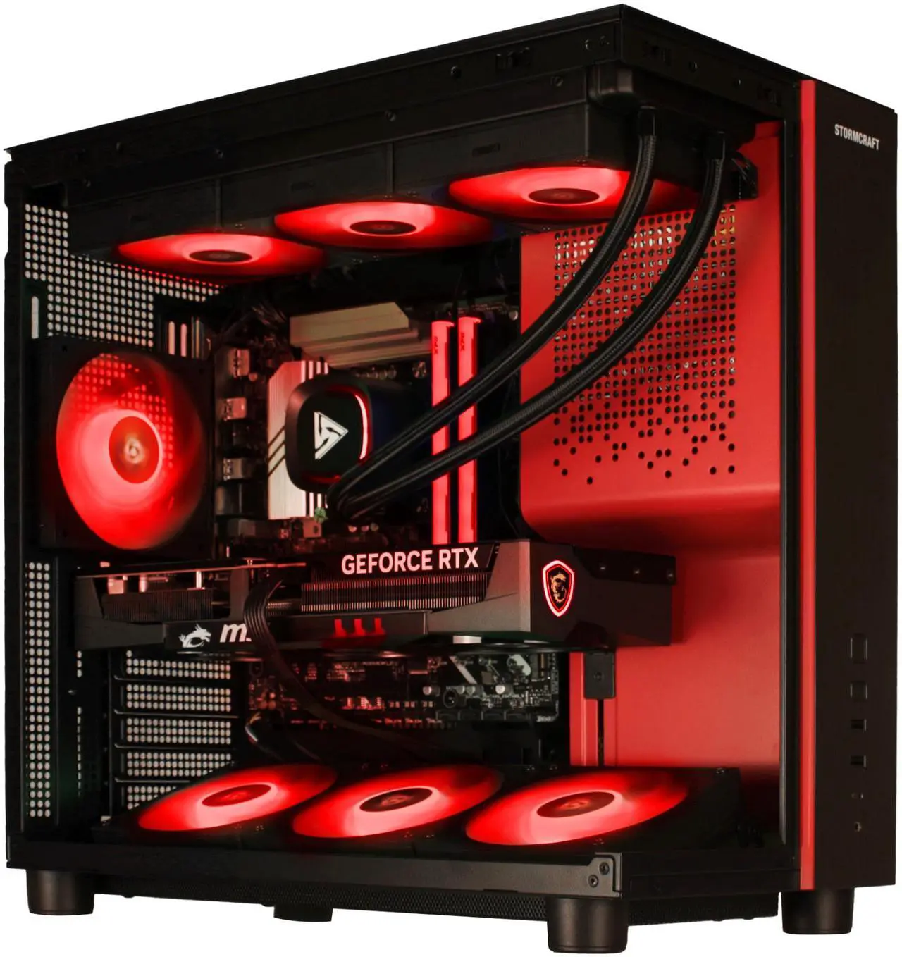 STORMCRAFT Gaming PC PHANTOM INTEL Core Ultra 7 265F NVIDIA RTX 5080 - AI Powered 32GB DDR5 6000MHz RGB 2TB NVMe SSD 360mm AIO 850W PSU Windows 11 Home-PH265F0CC-580N1