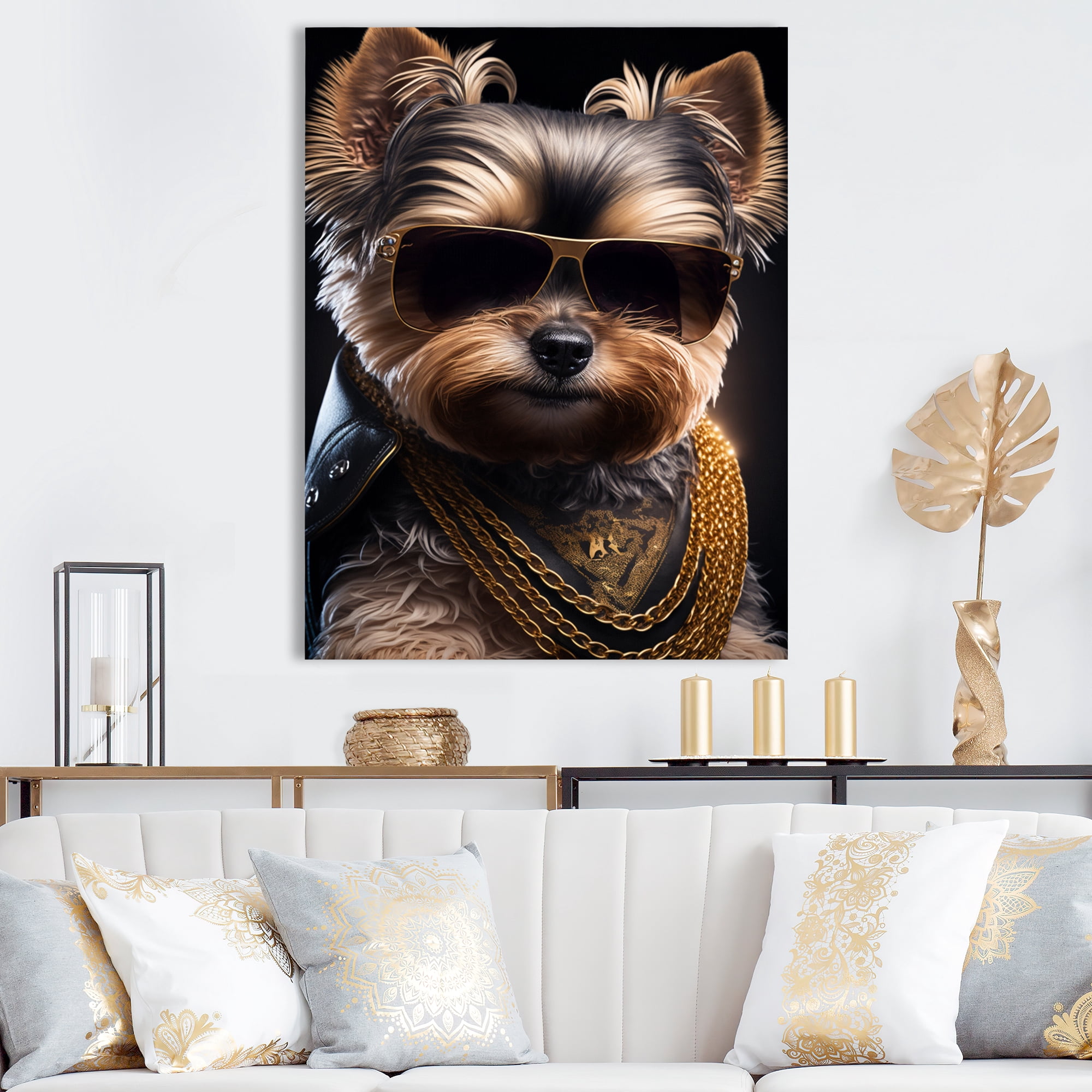 Designart Mafia Yorkshire Canvas Wall Art