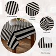 thumbnail image 5 of Black Striped Table Cloth Waterproof Tablecloths, Modern Simple Farmhouse Beige Vintage Tablecloth Dining Table Cover for Kitchen Party Tabletop Outdoor, Rectangle Tablecloth 52x70 Inch, 5 of 9