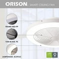 thumbnail image 4 of Orison Ceiling Fan with Light, 8029 White Regular - 19.7" Smart Low Profile Ceiling Fans with Light and Remote APP Control, 4 of 7