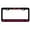 Black/Dark pink, variant on Cavalier King Charles Spaniel Style Dog Metal License Plate Frame Personalized/Car Accessories Car Tag Holder Cover (Chrome/Black)