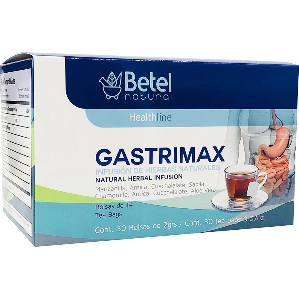 Gastrimax Herbal Tea by Betel Natural Natural Gastric Support 24