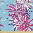 thumbnail image 1 of Flowers Fabric by the Yard, Chrysanthemum Bouquets Flourishing Spring Meadow Essence Flowers Cartoon, Decorative Upholstery Fabric for Sofas and Home Accents, Multicolor by Ambesonne, 1 of 5