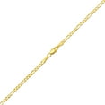 thumbnail image 3 of LOVEBLING 10K Yellow Gold 2.5mm Solid Figaro Chain Bracelet W/Lobster Lock (7"), 3 of 4