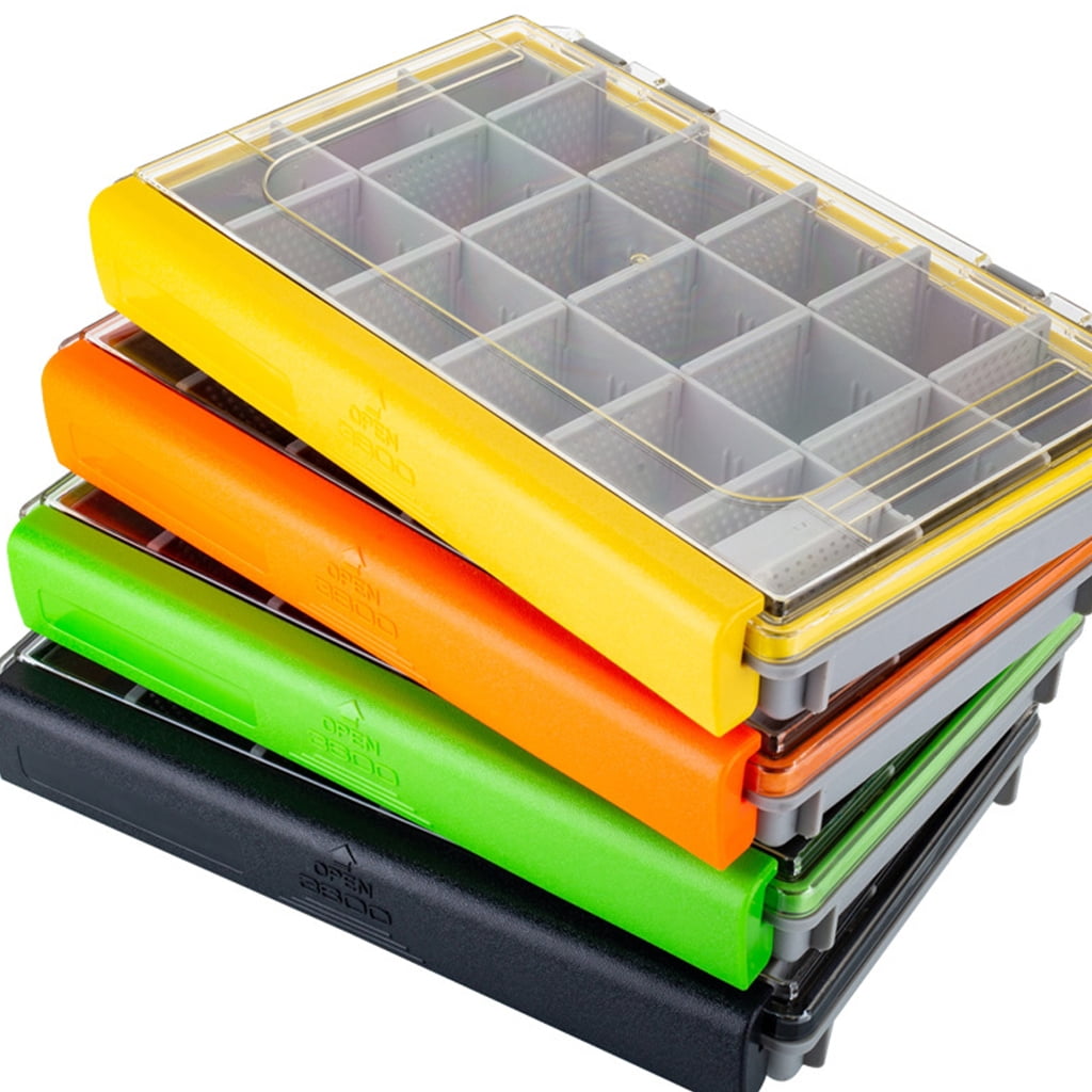 Lure Storage Box Waterproof Organizers Fishing Tackle Box Portable Storage Tray Clear Lid Tray Box Baits Separator