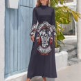 thumbnail image 3 of Most Important Biker Motorcycle Shovelhead Halloween Holiday Long Dress Women's summer suit, 3 of 4