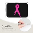 thumbnail image 3 of Alfombra de baño antideslizante supersuave con lazo rosa contra el cáncer para baño, cocina, dormitorio, hogar, 15,75 x 23,62 pulgadas, 3 of 6