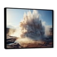 thumbnail image 2 of Designart "Burst of the White Geyser" Landscapes Floater Framed Canvas Art Print, 2 of 7