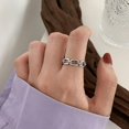 thumbnail image 1 of S925 Sterling Silver Retro Niche Design Ring For Women Does Not Fade, 1 of 4