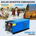 thumbnail image 5 of ZLPOWER 3000W Peak 9000W Pure Sine Wave Inverter Charger, 12V DC to 120V AC with Battery Charger & LCD Display, 5 of 9