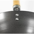 thumbnail image 4 of TrueCraftware- 12" Non-Stick Carbon Steel Wok Pan with 7-1/4" Wood Handle- Flat Bottom Cookware Chinese Wok Stir Fry Pans Traditional Woks Grilling Frying Steaming For Authentic Asian Food, 4 of 5