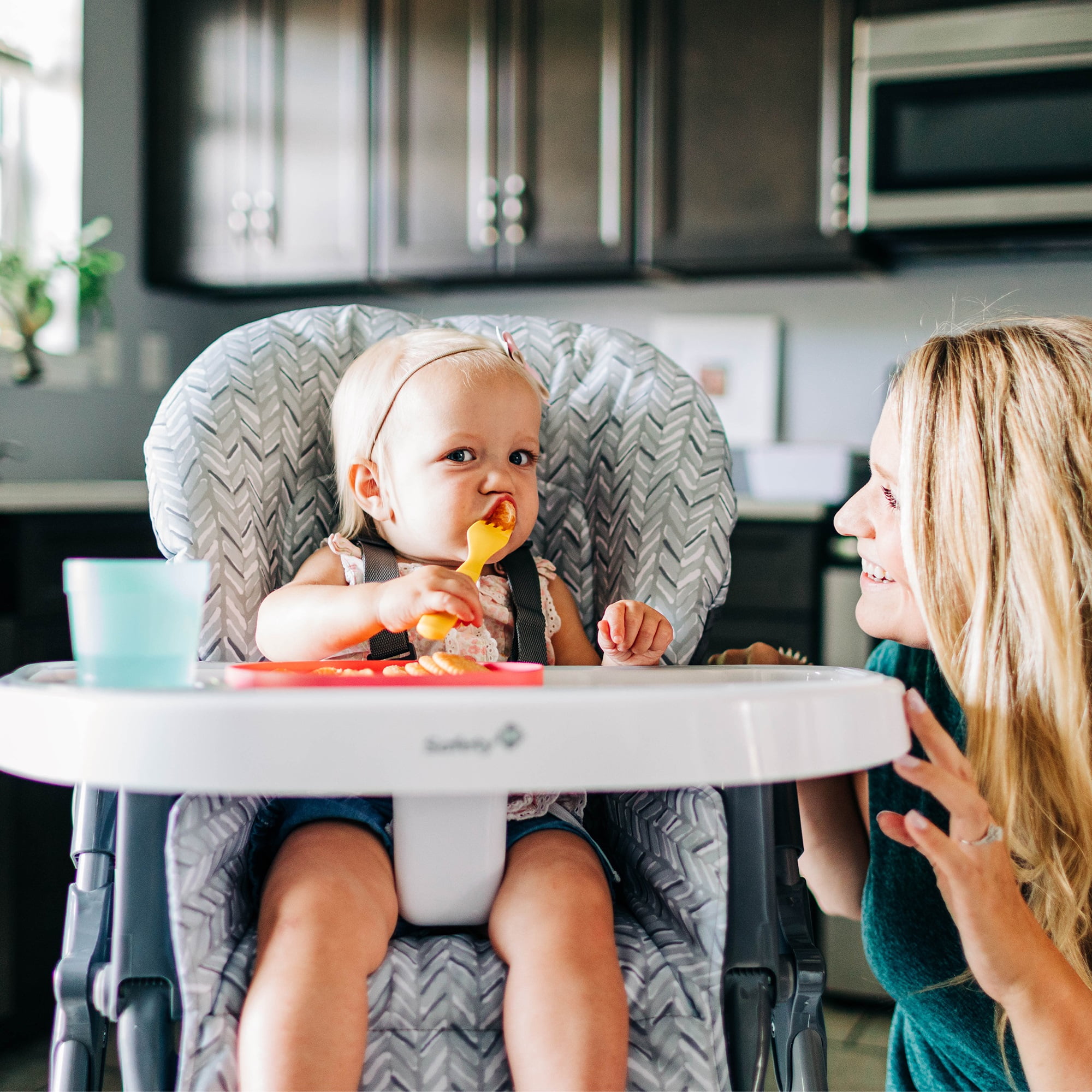 Safety 1st 3-in-1 Grow and Go High Chair, Birchbark, Toddler