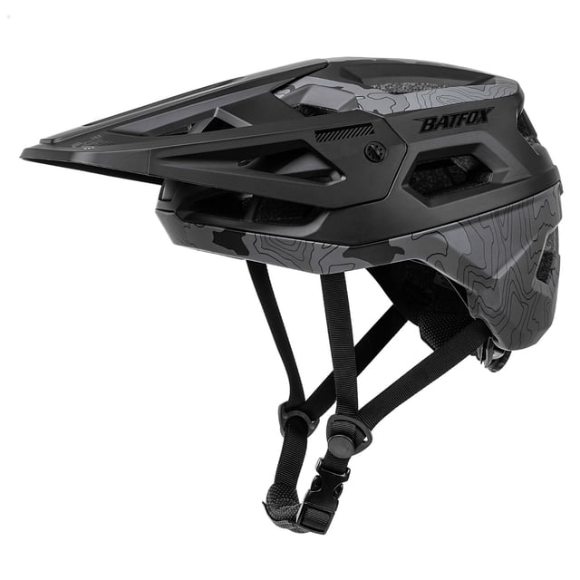 Casco de bicicleta BATFOX LA302 para hombres, mujeres, adultos y jóvenes, color negro