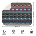 thumbnail image 2 of Chic boho dish drying mat 18x24 Inch in modern floral design, microfiber material, washable and highly practical for kitchens, 2 of 5