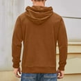 thumbnail image 5 of Turilly Men's Solid Color Corduroy Hoodie Men's Drawstring Hoodie Long Sleeved, 5 of 5
