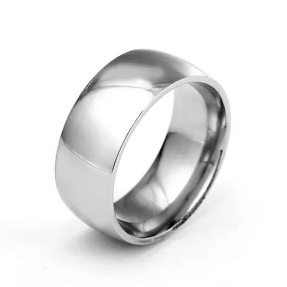 8mm Men's Blue/Gold/Black/Silver/Rainbow 316L Stainlesss Steel Band Ring Sz 5-13