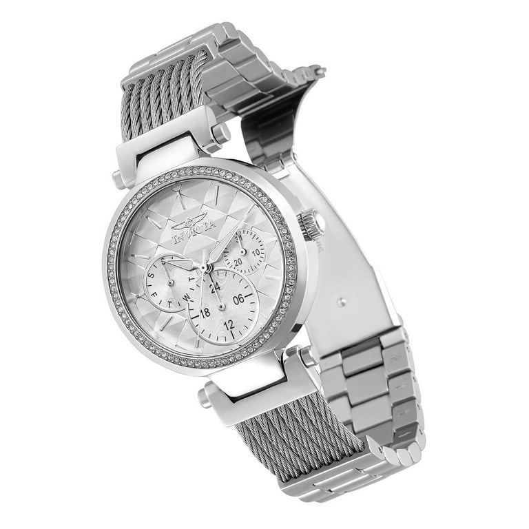 Invicta Women s 28915 Angel Quartz Chronograph White Dial Watch Walmart