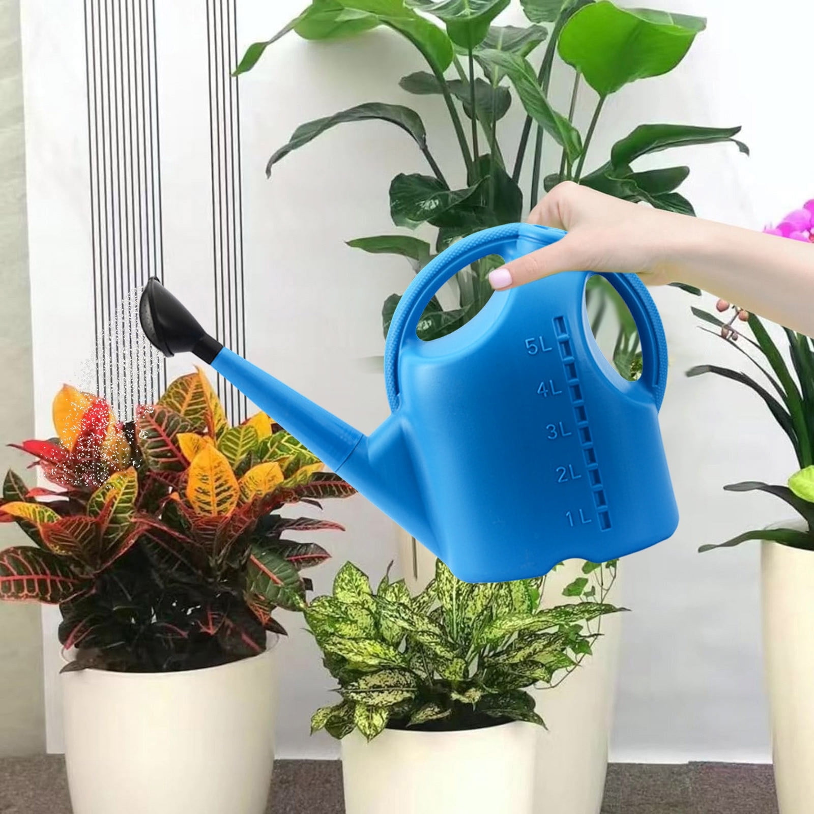 2 Gallon Watering Can for Outdoor & Indoor - Large Garden Watering Can with Detachable Long Spout, Comfortable Handle, Ideal for Flowers, Gardens, and Houseplants