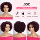 thumbnail image 4 of Peluca Rebecca Fashion 99J de pelo humano corto y rizado, color burdeos, 4 of 8