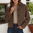 thumbnail image 1 of TINZ Manteau Court d'Hiver en Daim Veste Décontractée Grande Taille Mode Automne Manteau Confortable Chaud Léger Élégant Moderne Polyvalent Quotidien pour Femmes Grande Taille Femmes, 1 of 5