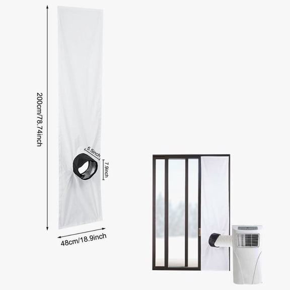 1Pcs 200/300Cm Airlock Window Seal For Portable Air Conditioner For Tumble Dryer Flexible Cloth Sealing Plate Window Seal