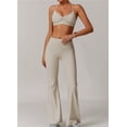 thumbnail image 4 of Conjuntos de entrenamiento for mujer, 2 piezas, sujetador deportivo, camiseta sin mangas, polainas de cintura alta, gimnasio, Yoga, ropa activa, Top de entrenamiento for mujer, 4 of 6