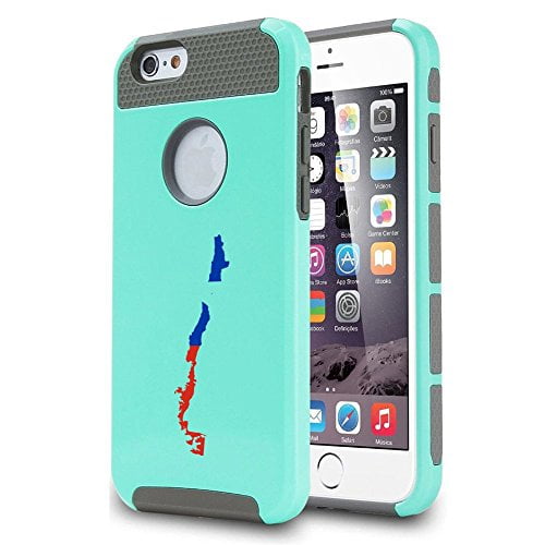 Apple iPhone SE Shockproof Impact Hard Soft Case Cover Chile Chilean Flag...