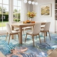 thumbnail image 3 of Washable Area Rug for Living Room, 8'x10' Coastal Modern Non-Slip indoor Rug, Soft Low Pile & Stain Resistant Carpet for Bedroom, Dining Room, Home office, 3 of 8