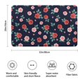 thumbnail image 3 of Pioneer Flower Floral Print Pattern Bathroom Rugs Mat, Non Slip Microfiber Bathroom Rug with Rubber Backing, Soft Mats for Bathroom Floor Tub Shower, 20"x32", 3 of 5