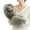 Gray dye tip, variant on Winterized Half Finger Gloves With Faux Furs Lining Flexible Cold Protecting For Daily Commute