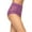 Amaranth Purple, variant on Felina Signature Stretchy Lace Hi-Waisted Boyleg Panty (Amaranth Purple, Small)