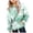 Green, variant on Ccpelsie Girls Tie Dye Sweatshirts Loose Casual Hoodies Long Sleeve Pullover Hooded Tops With Pockets(Pink,10-11 Years)