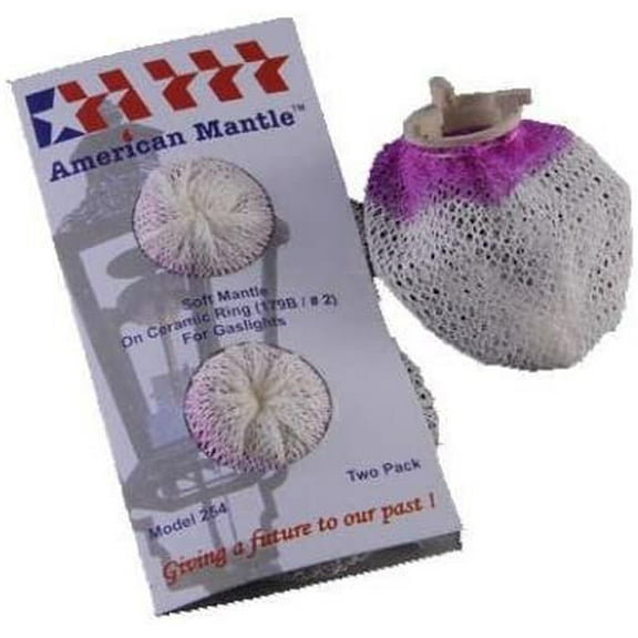 254 2-Pack Soft Inverted Gaslight Mantle - Quantity 36