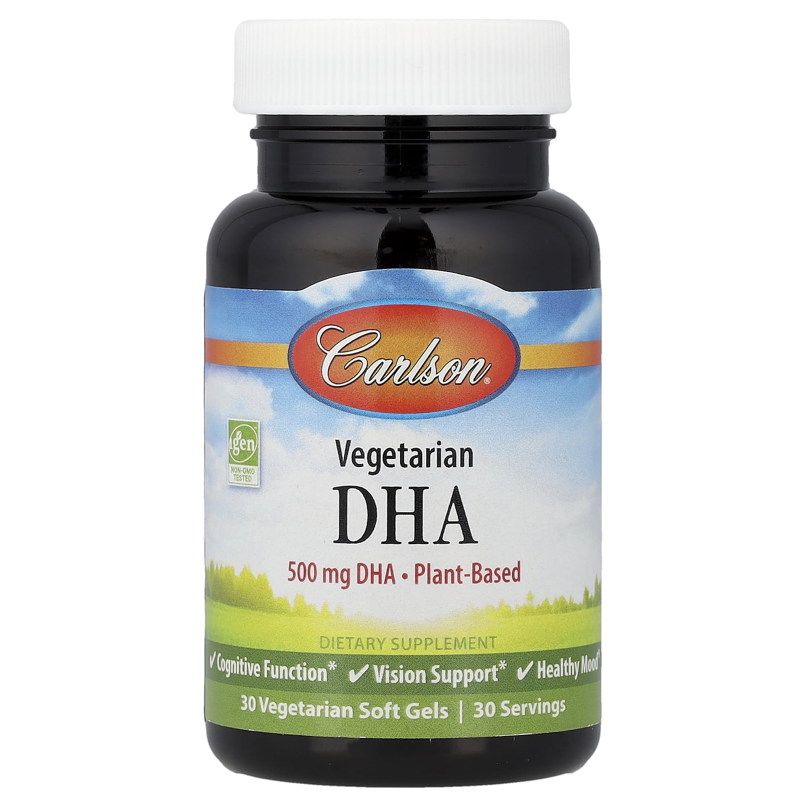 Carlson - Vegetarian DHA, 500 mg DHA, 30 Softgels