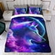 thumbnail image 4 of Lobo Galáctico Conjunto de sábanas temático, trío de piezas, cómodo y amigable con la piel, diseño único, regalo de decoración para el hogar para familiares, amigos y fans,173cm *218cm, 4 of 6